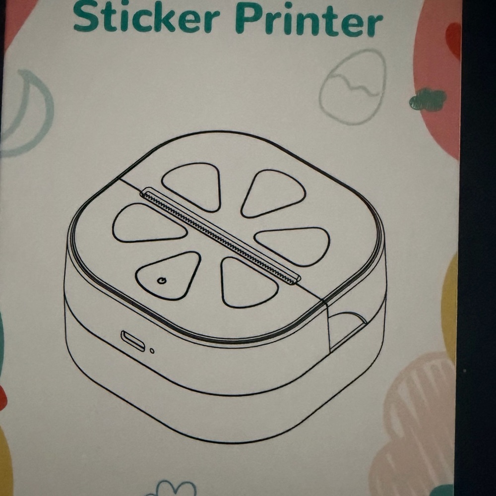 Compact White Sticker Printer